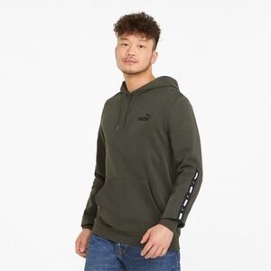 Puma Men's Dark Green Hoodie EUC (RSB) 27/PTP 23-24